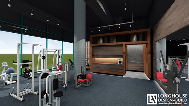 Waikiki Landmark Fitness Center-REndering